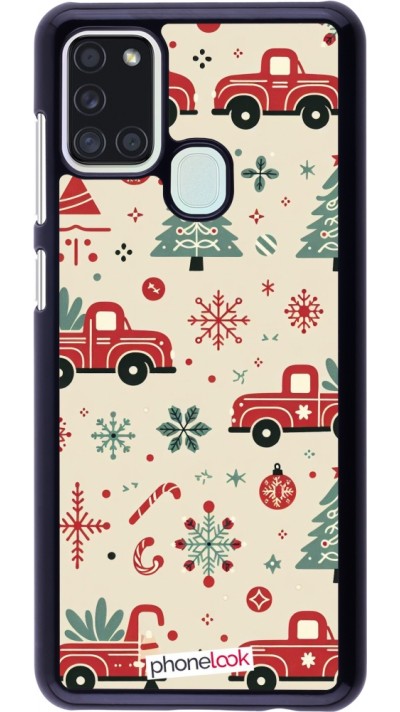 Samsung Galaxy A21s Case Hülle - Weihnachten 2024 Lkw Tanne