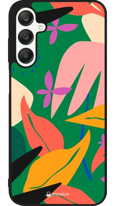 Coque Samsung Galaxy A25 - Silicone rigide noir Abstract Jungle