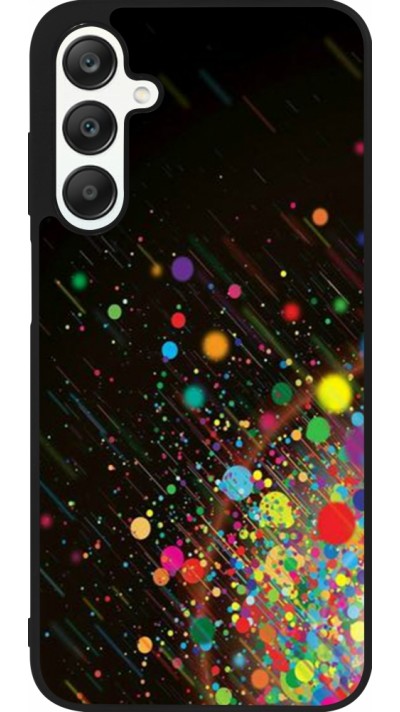 Coque Samsung Galaxy A25 - Silicone rigide noir Abstract Bubble Lines