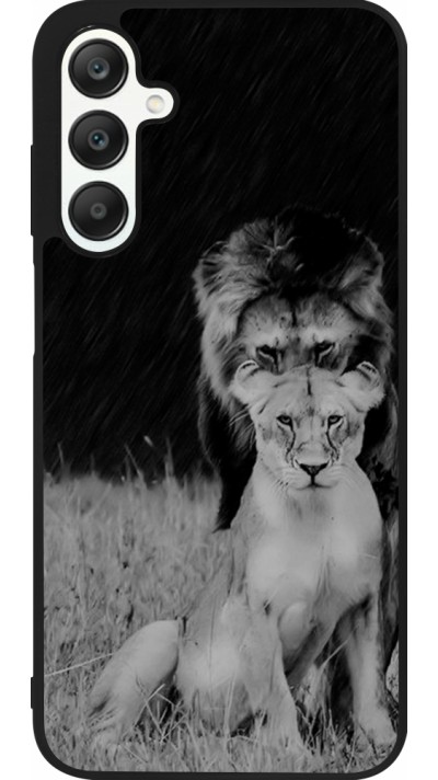 Coque Samsung Galaxy A25 - Silicone rigide noir Angry lions