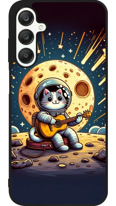 Coque Samsung Galaxy A25 - Silicone rigide noir AstroCat RockLune