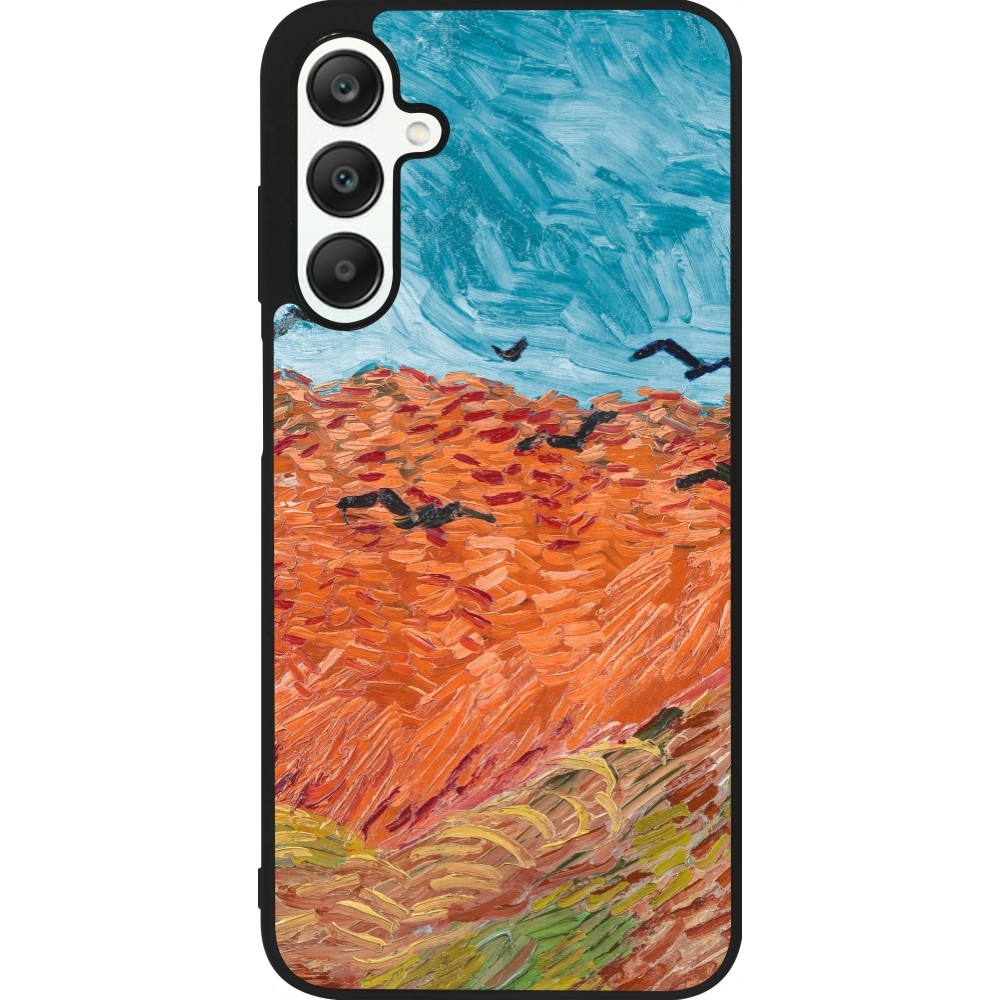 Coque Samsung Galaxy A25 - Silicone rigide noir Autumn 22 Van Gogh style