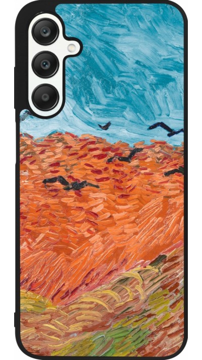 Coque Samsung Galaxy A25 - Silicone rigide noir Autumn 22 Van Gogh style