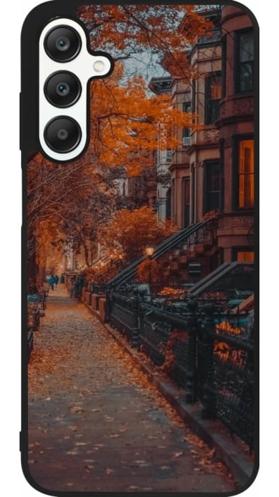 Coque Samsung Galaxy A25 - Silicone rigide noir Autumn 2024 city