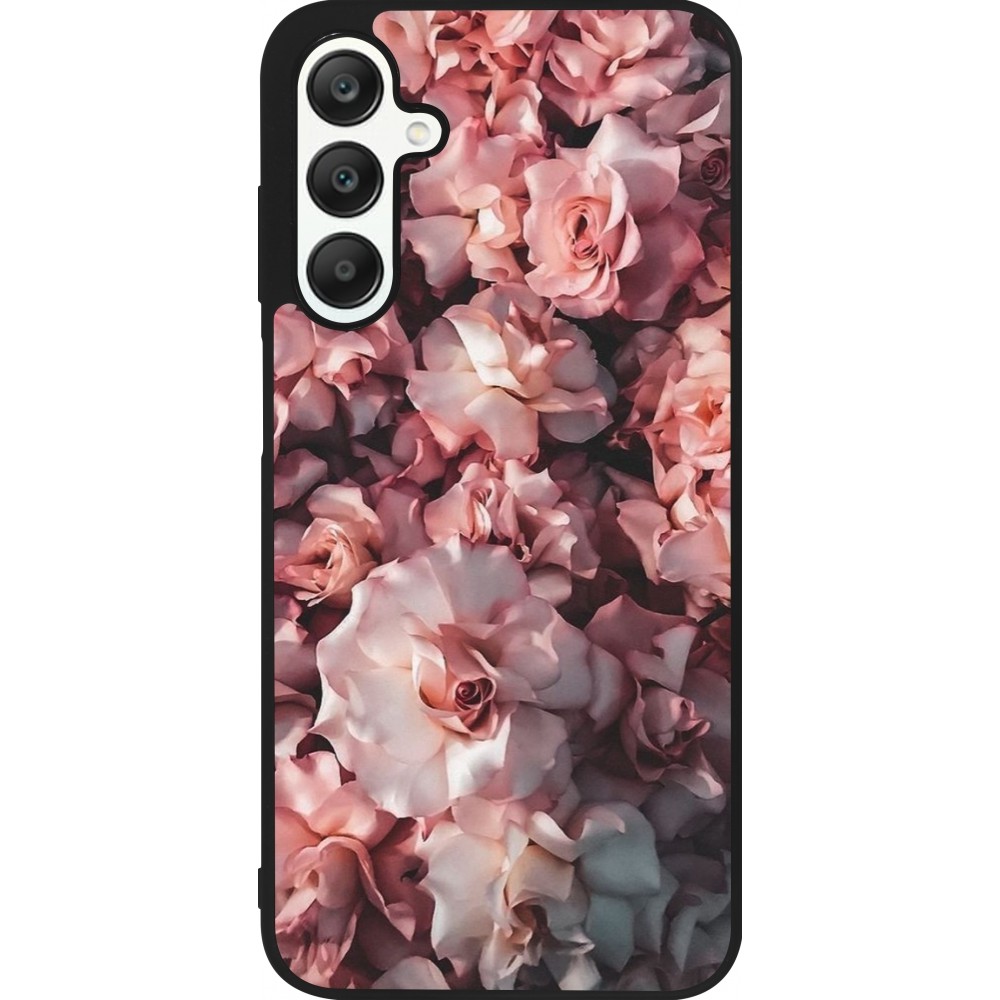 Coque Samsung Galaxy A25 - Silicone rigide noir Beautiful Roses