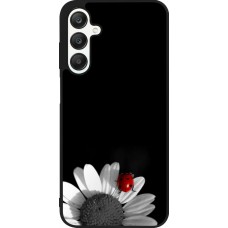 Coque Samsung Galaxy A25 - Silicone rigide noir Black and white Cox