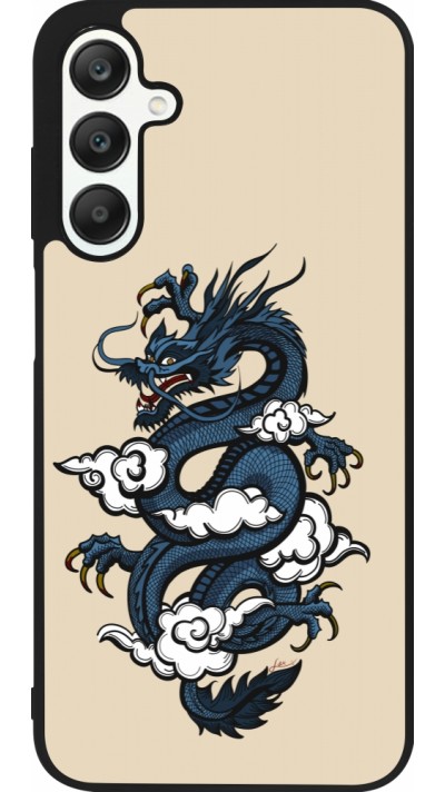 Coque Samsung Galaxy A25 - Silicone rigide noir Blue Dragon Tattoo