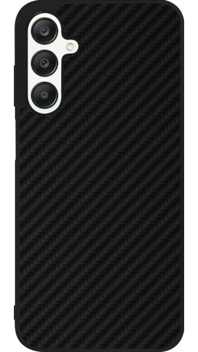 Coque Samsung Galaxy A25 - Silicone rigide noir Carbon Basic