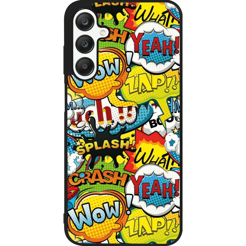 Coque Samsung Galaxy A25 - Silicone rigide noir Cartoons slogans