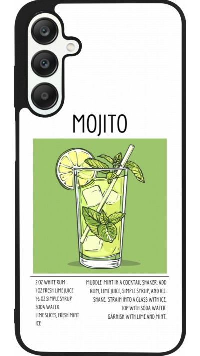 Coque Samsung Galaxy A25 - Silicone rigide noir Cocktail recette Mojito