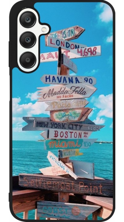 Coque Samsung Galaxy A25 - Silicone rigide noir Cool Cities Directions