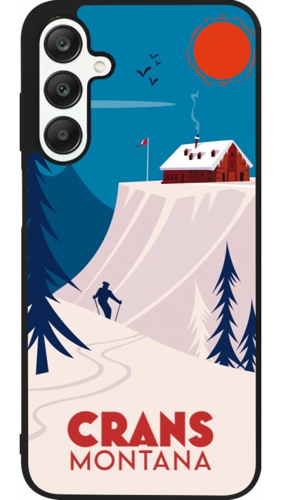 Coque Samsung Galaxy A25 - Silicone rigide noir Crans-Montana Cabane