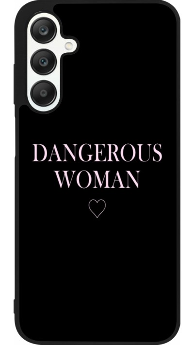 Coque Samsung Galaxy A25 - Silicone rigide noir Dangerous woman