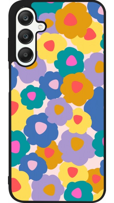 Coque Samsung Galaxy A25 - Silicone rigide noir Easter 2024 flower power