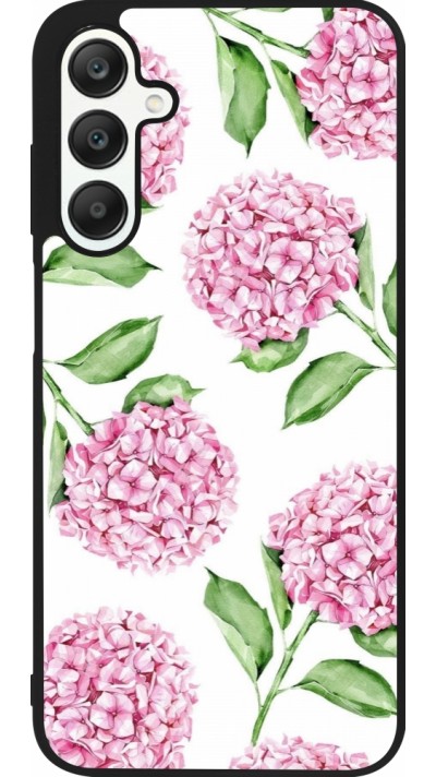 Coque Samsung Galaxy A25 - Silicone rigide noir Easter 2024 pink flowers