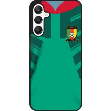 Coque Samsung Galaxy A25 - Silicone rigide noir Maillot de football Cameroun 2022 personnalisable