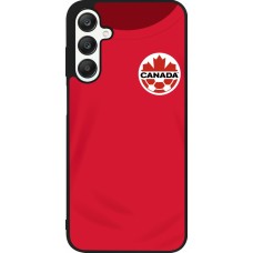 Coque Samsung Galaxy A25 - Silicone rigide noir Maillot de football Canada 2022 personnalisable