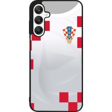 Coque Samsung Galaxy A25 - Silicone rigide noir Maillot de football Croatie 2022 personnalisable