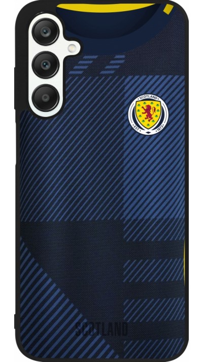 Coque Samsung Galaxy A25 - Silicone rigide noir Maillot de football Ecosse personnalisable