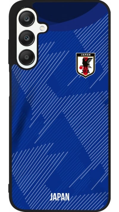 Coque Samsung Galaxy A25 - Silicone rigide noir Maillot de football Japon 2022 personnalisable