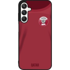 Coque Samsung Galaxy A25 - Silicone rigide noir Maillot de football Qatar 2022 personnalisable