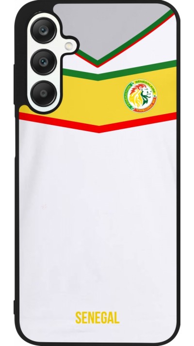 Coque Samsung Galaxy A25 - Silicone rigide noir Maillot de football Senegal 2022 personnalisable