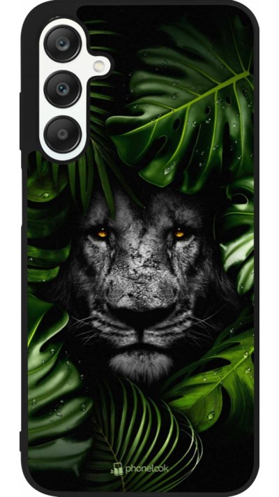 Coque Samsung Galaxy A25 - Silicone rigide noir Forest Lion