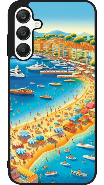 Coque Samsung Galaxy A25 - Silicone rigide noir French Riviera People