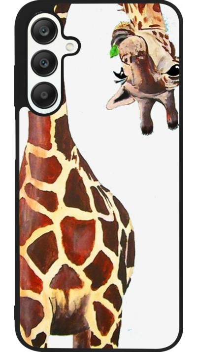 Coque Samsung Galaxy A25 - Silicone rigide noir Giraffe Fit