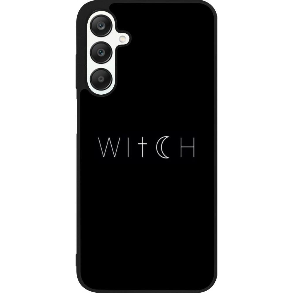 Coque Samsung Galaxy A25 - Silicone rigide noir Halloween 22 witch word