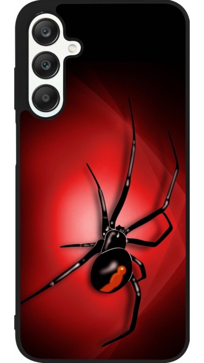 Coque Samsung Galaxy A25 - Silicone rigide noir Halloween 2023 spider black widow