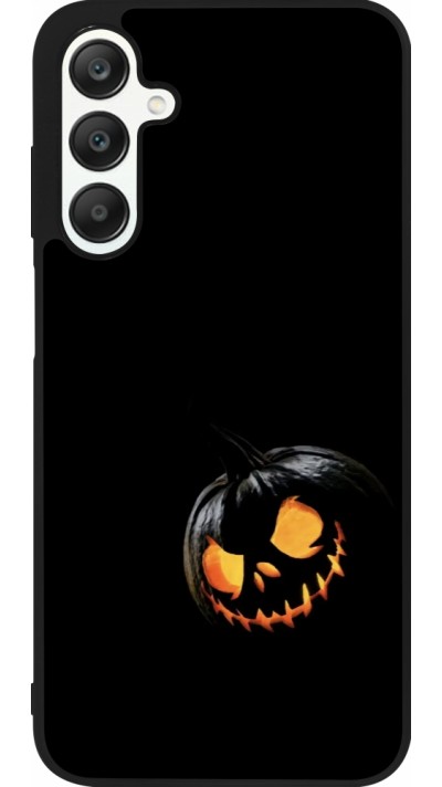 Coque Samsung Galaxy A25 - Silicone rigide noir Halloween 2023 discreet pumpkin