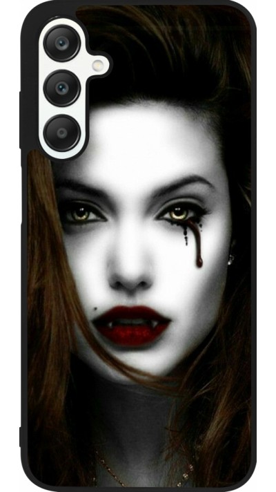 Coque Samsung Galaxy A25 - Silicone rigide noir Halloween 2023 gothic vampire