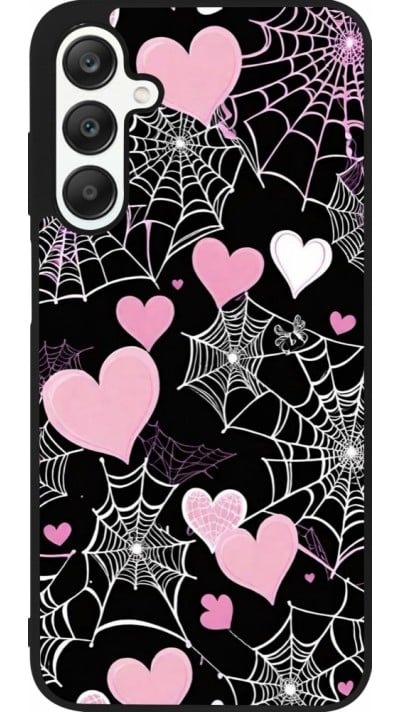 Coque Samsung Galaxy A25 - Silicone rigide noir Halloween 2024 girly