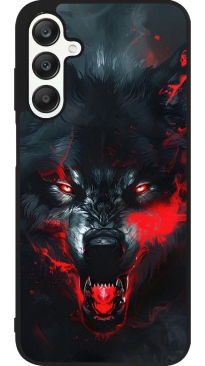 Coque Samsung Galaxy A25 - Silicone rigide noir Halloween 2024 mad werewolf