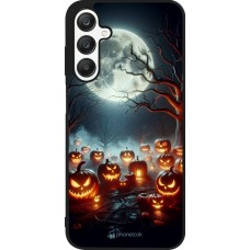 Coque Samsung Galaxy A25 - Silicone rigide noir Halloween 2024 Many Pumpkins