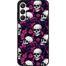 Coque Samsung Galaxy A25 - Silicone rigide noir Halloween 2024 romantic skulls