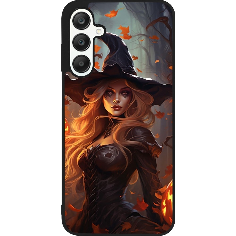 Coque Samsung Galaxy A25 - Silicone rigide noir Halloween 2024 sexy witch