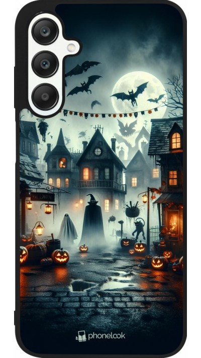 Coque Samsung Galaxy A25 - Silicone rigide noir Halloween Spookville