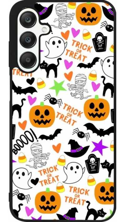 Coque Samsung Galaxy A25 - Silicone rigide noir Halloween 2024 trick or treat