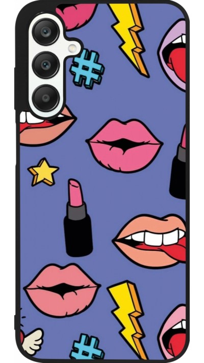 Coque Samsung Galaxy A25 - Silicone rigide noir Lips and lipgloss