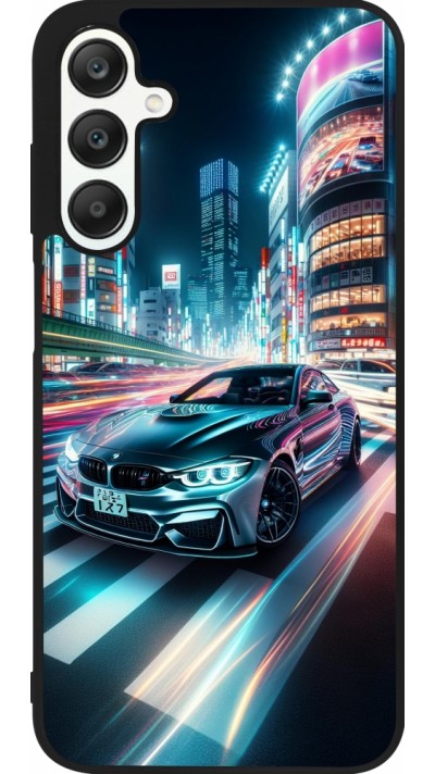 Coque Samsung Galaxy A25 - Silicone rigide noir BMW M4 Tokyo Night