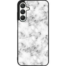 Coque Samsung Galaxy A25 - Silicone rigide noir Marble 01