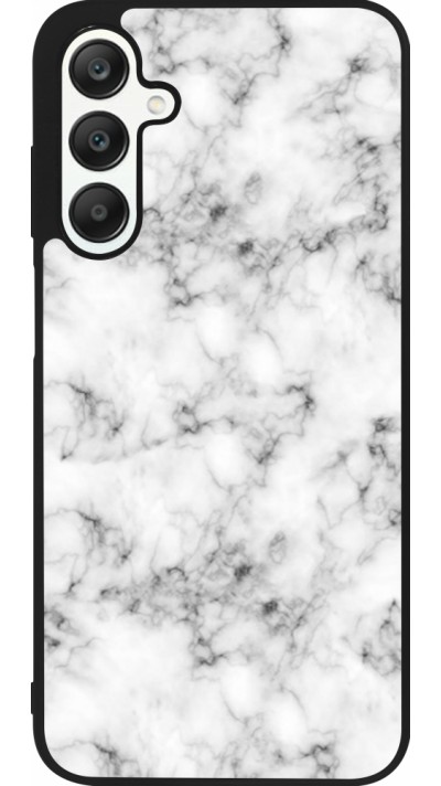 Coque Samsung Galaxy A25 - Silicone rigide noir Marble 01