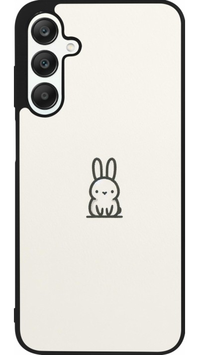 Coque Samsung Galaxy A25 - Silicone rigide noir Minimal bunny cutie