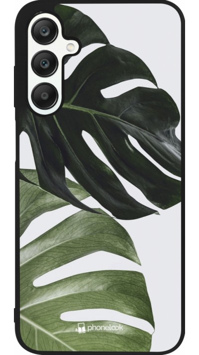 Coque Samsung Galaxy A25 - Silicone rigide noir Monstera Plant