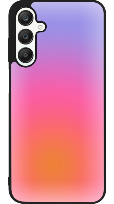 Coque Samsung Galaxy A25 - Silicone rigide noir Orange Pink Blue Gradient