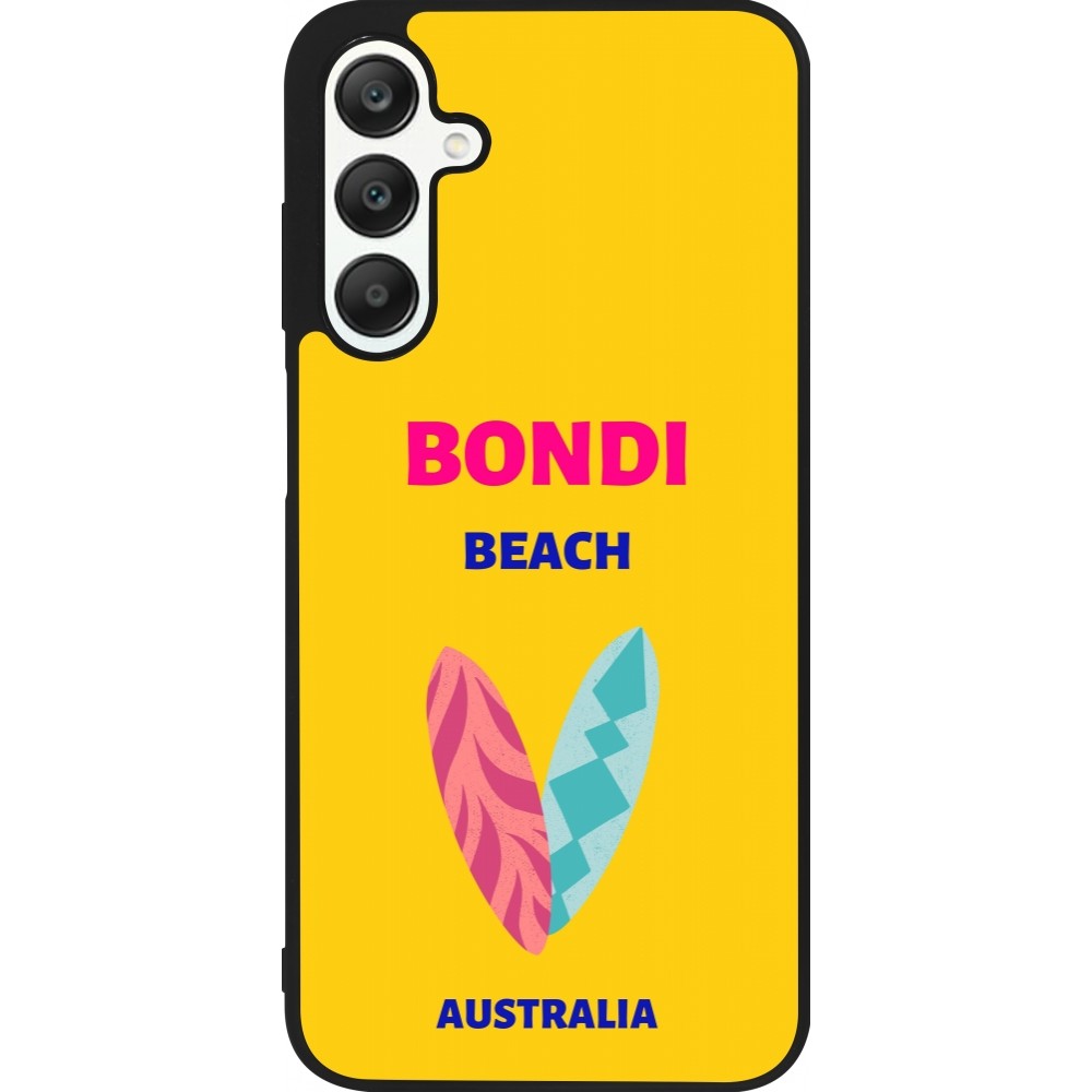 Coque Samsung Galaxy A25 - Silicone rigide noir Pop Summer Destination Bondi