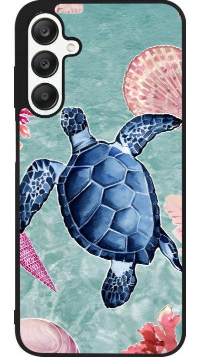 Coque Samsung Galaxy A25 - Silicone rigide noir Preppy Turtle