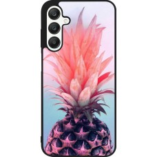 Coque Samsung Galaxy A25 - Silicone rigide noir Purple Pink Pineapple